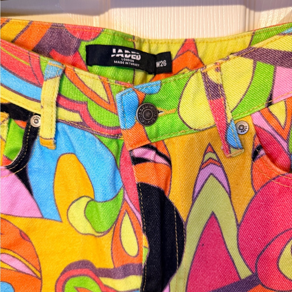Colorful Abstract Patterned Pants - Picture 7 of 7
